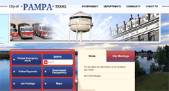 Desktop Screenshot of cityofpampa.org